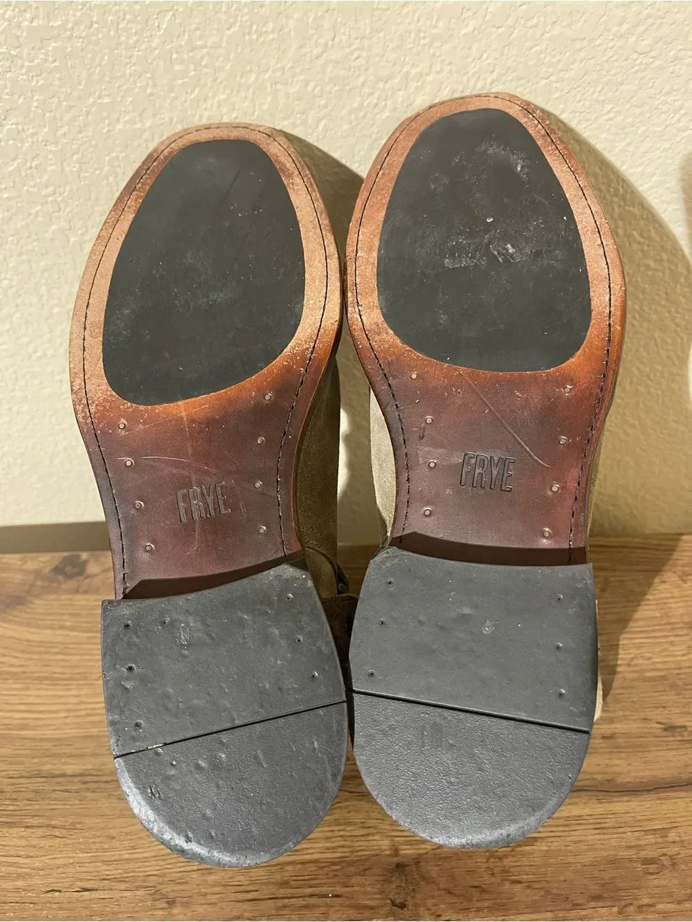 Frye Men's Suede Chukka Boots in Taupe